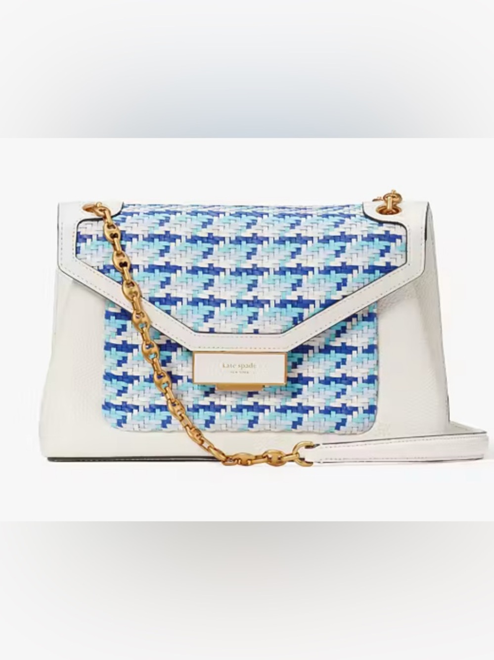 kate spade Woven $550 Gramercy Medium Convertible Shoulder Bag
